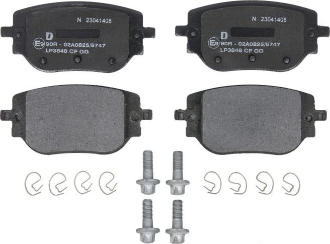 Delphi LP3848 - Тормозные колодки, дисковые, комплект abcparts.ee