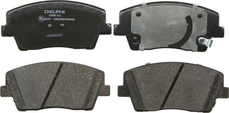 Delphi LP3390 - Тормозные колодки, дисковые, комплект abcparts.ee