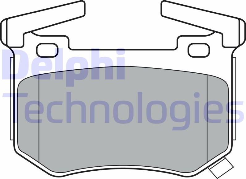 Delphi LP3397 - Тормозные колодки, дисковые, комплект abcparts.ee