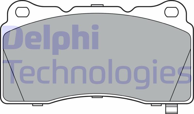 Delphi LP3362 - Тормозные колодки, дисковые, комплект abcparts.ee