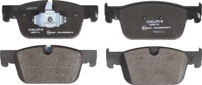 Delphi LP3300 - Тормозные колодки, дисковые, комплект abcparts.ee