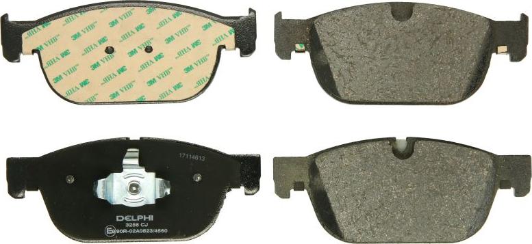 Delphi LP3256 - Тормозные колодки, дисковые, комплект abcparts.ee