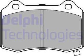 Delphi LP3281-C - Тормозные колодки, дисковые, комплект abcparts.ee