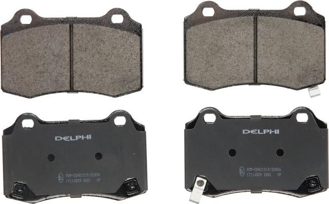 Delphi LP3281 - Тормозные колодки, дисковые, комплект abcparts.ee