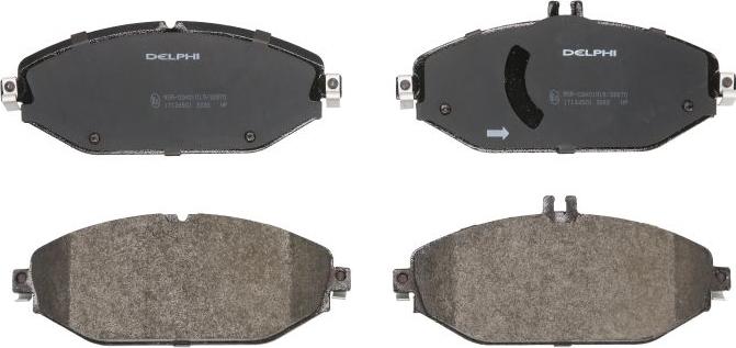 Delphi LP3282 - Тормозные колодки, дисковые, комплект abcparts.ee