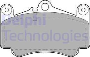 Delphi LP2056 - Тормозные колодки, дисковые, комплект abcparts.ee