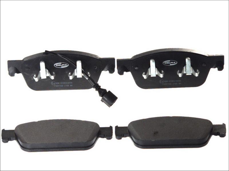 Delphi LP2199 - Тормозные колодки, дисковые, комплект abcparts.ee