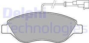 Delphi LP2299 - Тормозные колодки, дисковые, комплект abcparts.ee