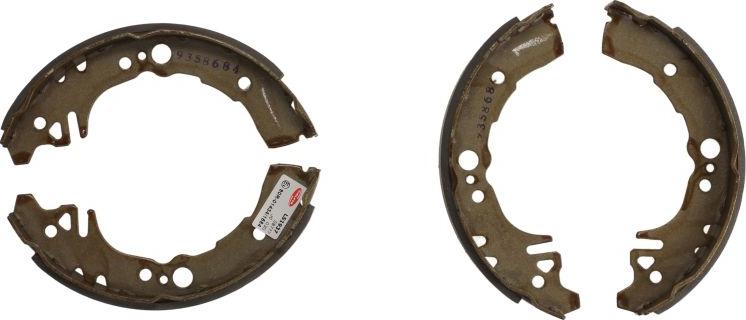 Delphi LS1937 - Комплект тормозных колодок, барабанные abcparts.ee