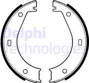 Delphi LS1573 - Комплект тормозов, ручник, парковка abcparts.ee