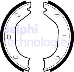 Delphi LS1370 - Комплект тормозов, ручник, парковка abcparts.ee