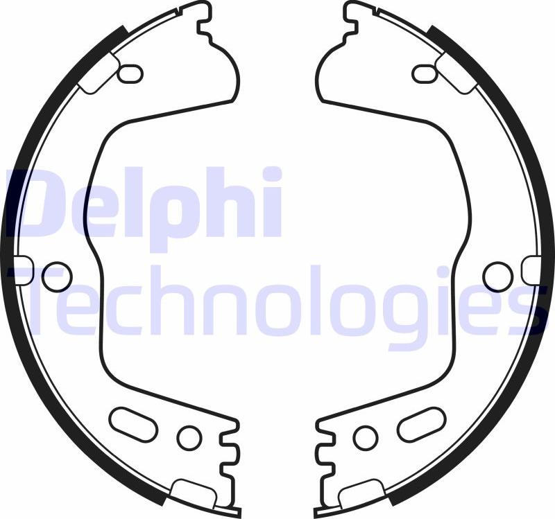 Delphi LS2155 - Комплект тормозов, ручник, парковка abcparts.ee