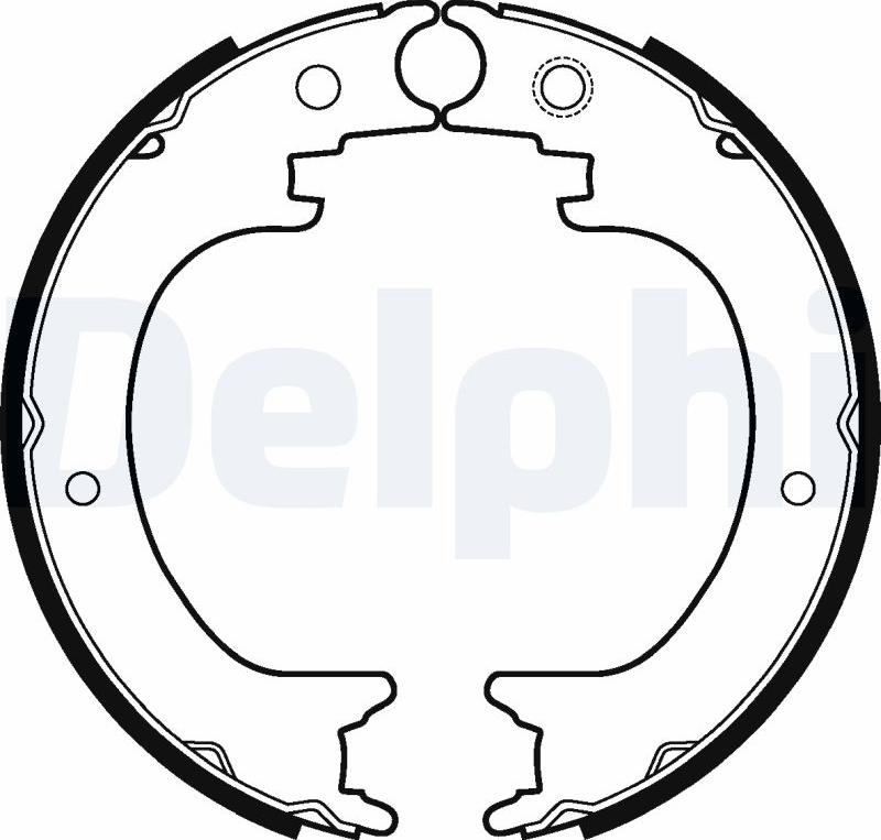 Delphi LS2121 - Комплект тормозов, ручник, парковка abcparts.ee