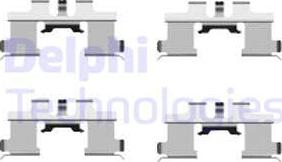 Delphi LX0444 - Комплектующие для колодок дискового тормоза abcparts.ee