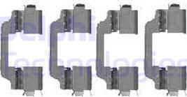 Delphi LX0458 - Комплектующие для колодок дискового тормоза abcparts.ee