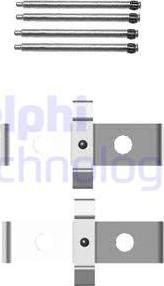 Delphi LX0408 - Комплектующие для колодок дискового тормоза abcparts.ee