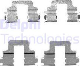 Delphi LX0480 - Комплектующие для колодок дискового тормоза abcparts.ee