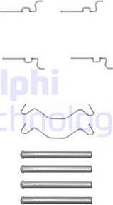 Delphi LX0435 - Комплектующие для колодок дискового тормоза abcparts.ee