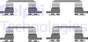 Delphi LX0431 - Комплектующие для колодок дискового тормоза abcparts.ee