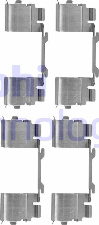 Delphi LX0479 - Комплектующие для колодок дискового тормоза abcparts.ee