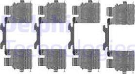 Delphi LX0476 - Комплектующие для колодок дискового тормоза abcparts.ee