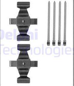 Delphi LX0566 - Комплектующие для колодок дискового тормоза abcparts.ee