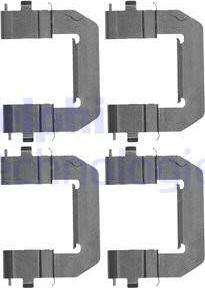 Delphi LX0532 - Комплектующие для колодок дискового тормоза abcparts.ee