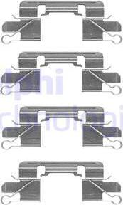 Delphi LX0528 - Комплектующие для колодок дискового тормоза abcparts.ee