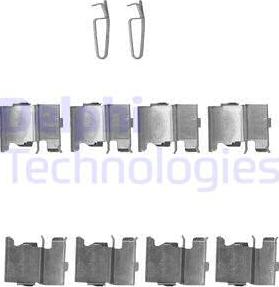 Delphi LX0522 - Комплектующие для колодок дискового тормоза abcparts.ee