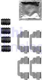 Delphi LX0576 - Комплектующие для колодок дискового тормоза abcparts.ee