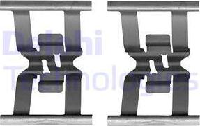 Delphi LX0641 - Комплектующие для колодок дискового тормоза abcparts.ee