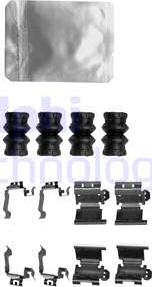 Delphi LX0657 - Комплектующие для колодок дискового тормоза abcparts.ee