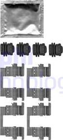 Delphi LX0666 - Комплектующие для колодок дискового тормоза abcparts.ee