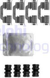 Delphi LX0603 - Комплектующие для колодок дискового тормоза abcparts.ee