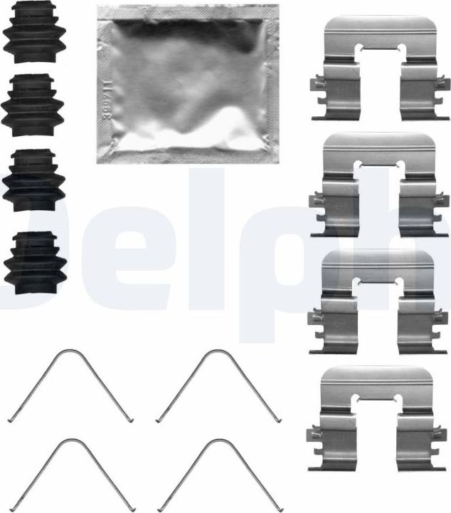 Delphi LX0684 - Комплектующие для колодок дискового тормоза abcparts.ee