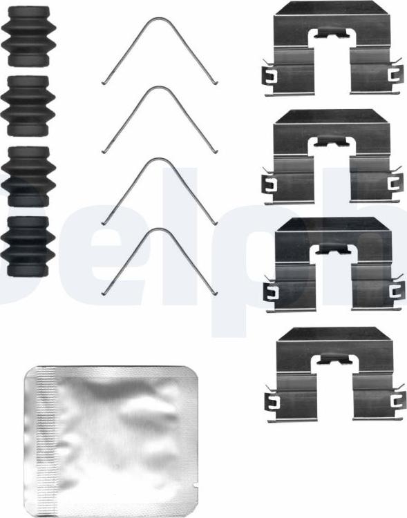 Delphi LX0685 - Комплектующие для колодок дискового тормоза abcparts.ee
