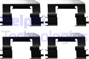 Delphi LX0675 - Комплектующие для колодок дискового тормоза abcparts.ee