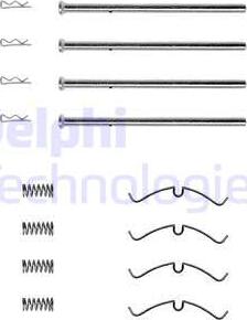 Delphi LX0100 - Комплектующие для колодок дискового тормоза abcparts.ee
