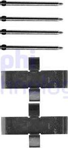 Delphi LX0107 - Комплектующие для колодок дискового тормоза abcparts.ee