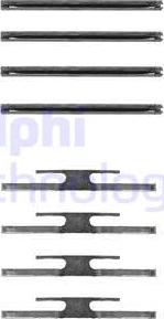 Delphi LX0186 - Комплектующие для колодок дискового тормоза abcparts.ee