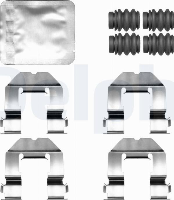 Delphi LX0810 - Комплектующие для колодок дискового тормоза abcparts.ee