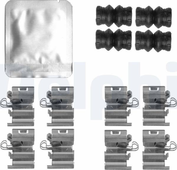 Delphi LX0818 - Комплектующие для колодок дискового тормоза abcparts.ee