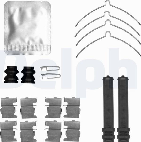 Delphi LX0817 - Комплектующие для колодок дискового тормоза abcparts.ee