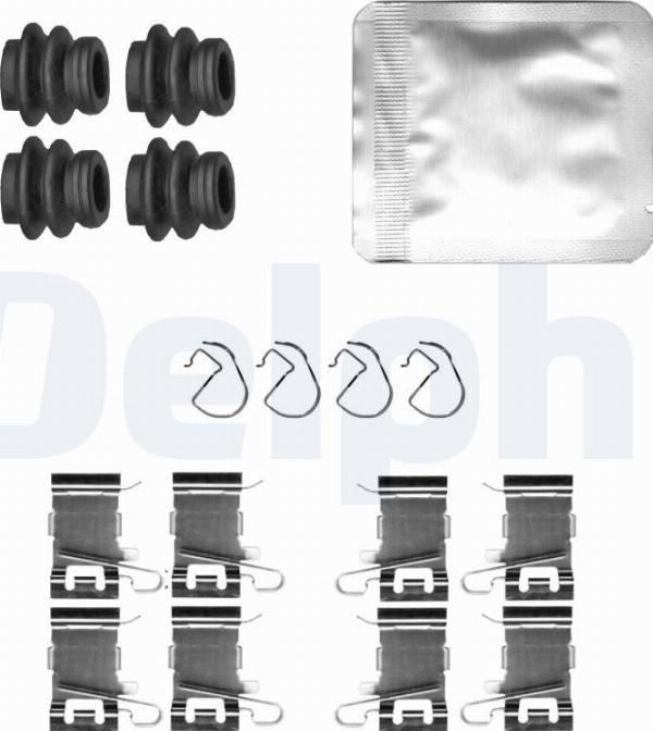 Delphi LX0836 - Комплектующие для колодок дискового тормоза abcparts.ee