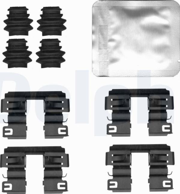 Delphi LX0838 - Комплектующие для колодок дискового тормоза abcparts.ee