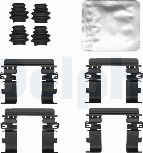 Delphi LX0833 - Комплектующие для колодок дискового тормоза abcparts.ee