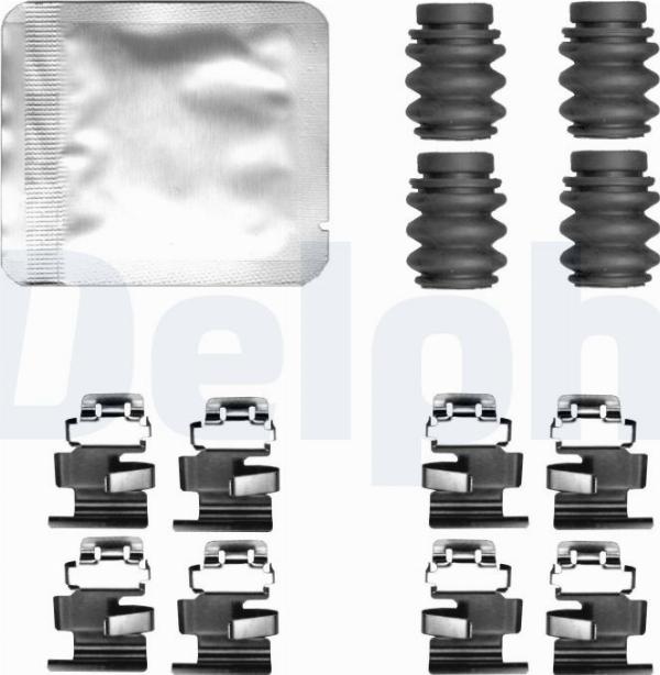 Delphi LX0824 - Комплектующие для колодок дискового тормоза abcparts.ee