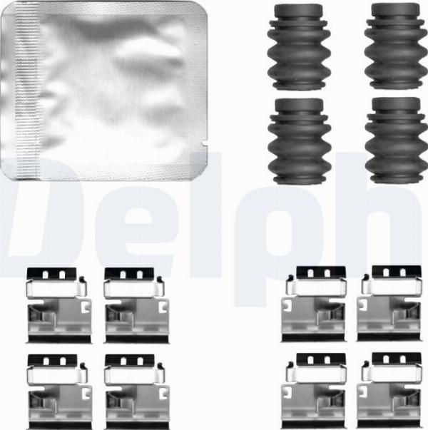 Delphi LX0825 - Комплектующие для колодок дискового тормоза abcparts.ee