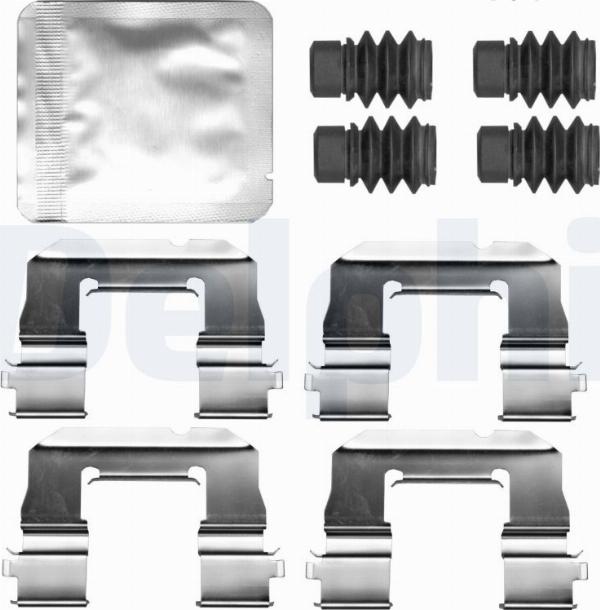 Delphi LX0820 - Комплектующие для колодок дискового тормоза abcparts.ee