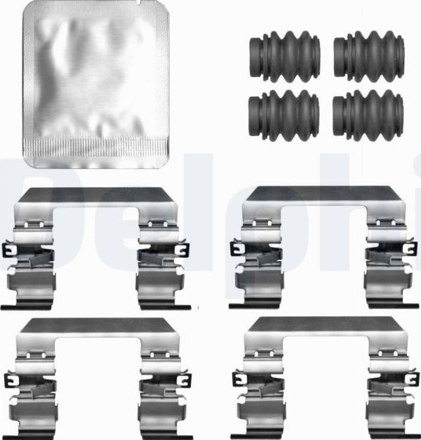 Delphi LX0823 - Комплектующие для колодок дискового тормоза abcparts.ee